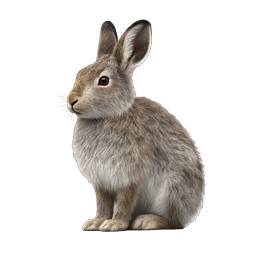 Realistic Brown Rabbit Icon - Detailed Wildlife Animal