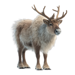 Realistic Reindeer Icon - Arctic Wildlife Illustration