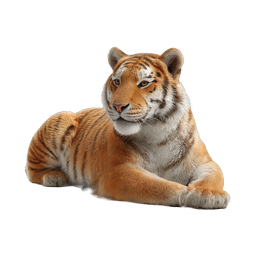 Realistic Tiger Icon - Majestic Big Cat Illustration