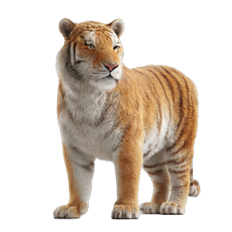 Realistic Tiger Icon - Majestic Wildlife Illustration