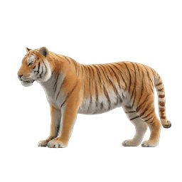 Realistic Tiger Icon - Majestic Bengal Tiger Illustration