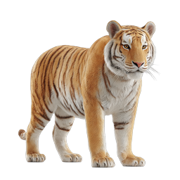 Realistic Tiger Icon - Wildlife Animal Graphic