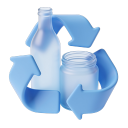Recycle Bottles and Jar Icon | Sustainable Packaging Symbol