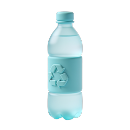 Recycling Plastic Bottle Icon - Eco-Friendly Sustainability Symbol