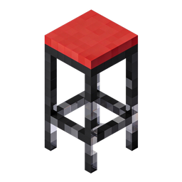 Stylish Red Bar Stool Icon for Modern Decor
