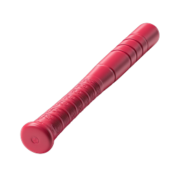Realistisches 3D-Icon eines roten Schlagstocks | Taktische Ausrüstung