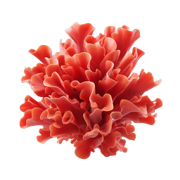 Red Coral Cluster Nature Icon - Organic Botanical Design