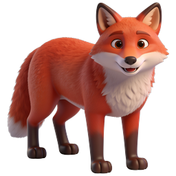 Engaging Red Fox Icon for Nature Themes