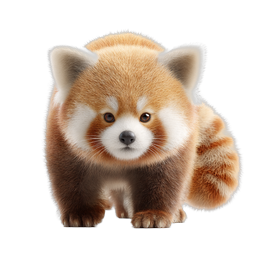 Adorable Red Panda Icon - Realistic Wildlife Design