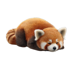 Realistic Red Panda Animal Icon - Cute Wildlife Design