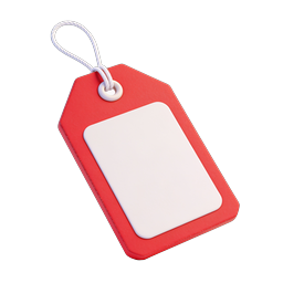 Red Price Tag Icon - Retail & Shopping Label