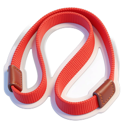Rotes Verbotsband 3D-Icon - No-Symbol-Design