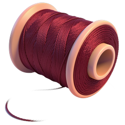 Red Thread Spool Icon | Realistic Sewing Supplies