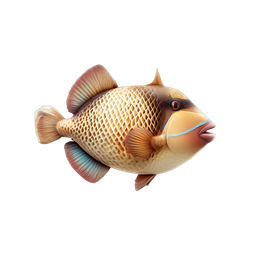 Colorful Fish Icon for Marine Projects