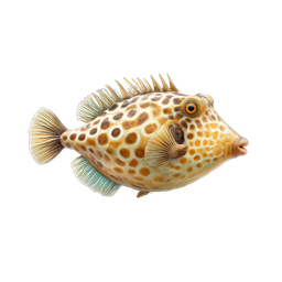 Spotted Fish Icon - Nature Illustration