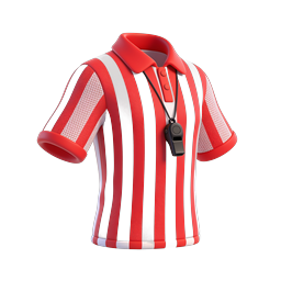 Schiedsrichter-Poloshirt-Icon | 3D Sportfunktionär