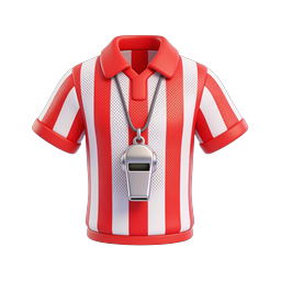 Referee Shirt with Whistle - Sports Icon
