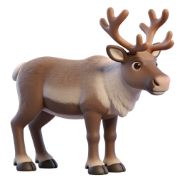 Charming Reindeer Icon for Nature Themes