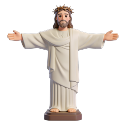 Stylized Religious Figure Icon for Community Use