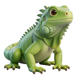 Green Iguana Icon for Nature and Wildlife Projects