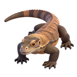 Playful Cartoon Lizard Icon for Nature Projects