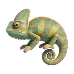 Vibrant Chameleon Icon for Nature Designs