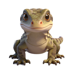 Charming Cartoon Gecko Icon for Nature Projects