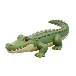 Cute Crocodile Icon for Playful Design Projects