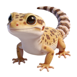 Cartoon Gecko Icon for Nature Projects