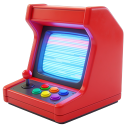 Retro Arcade Machine Icon | Classic Gaming 3D Illustration