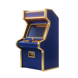 Retro Arcade Machine Icon - 3D Rendered Gaming Cabinet