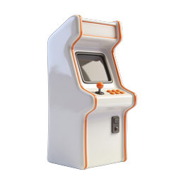 Retro-Arcade-Automat Icon - 3D Gaming Cabinet