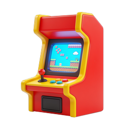 Retro Arcade Machine Icon - Classic Gaming Cabinet