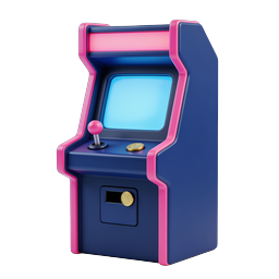 Retro-Arcade-Automat 3D-Icon | Gaming-Cabinet