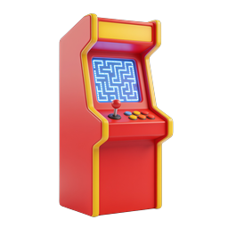 Retro Arcade Game Machine Icon | Classic Gaming Cabinet