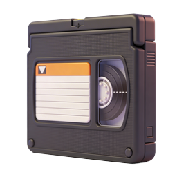 Retro Camera Device Icon - 3D Realistic Tech Icon