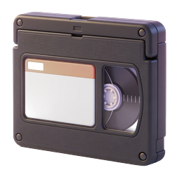 Retro Cassette Player Icon - Vintage Audio 3D Render