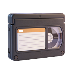 Retro Cassette Player Icon - Vintage Audio Device 3D