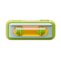 Retro Cassette Tape 3D Icon - Vintage Music Symbol
