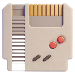 Retro Game Cartridge Icon - Classic 8-Bit Console