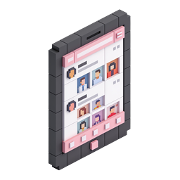 レトロゲームカセット Voxel アイコン - ピクセルアートゲーミング