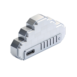 Retro Game Console 3D Isometric Icon