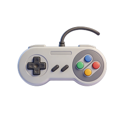 Retro Game Controller Icon - Classic Gaming Pad