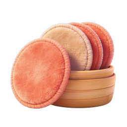 Reusable Cleansing Pads in Bamboo Container Icon