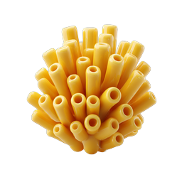 Icono de Pack de Pasta Rigatoni | Ilustración de Comida 3D Brillante