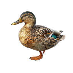 Realistic Duck Icon for Nature-Themed Designs