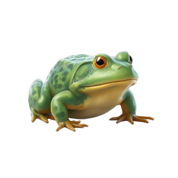 Cute Green Frog Icon for Nature Projects