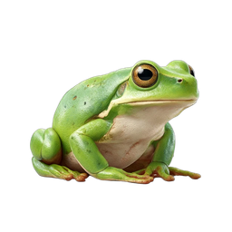 Vibrant Green Frog Icon for Nature Projects