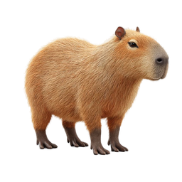 Realistic Capybara Icon for Wildlife Themes