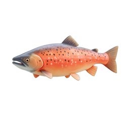 Vibrant Trout Fish Icon for Seafood Projects